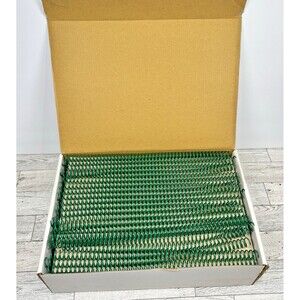Spiral Plastic Coils 12mm (1/2") Forest Green 12" length 4:1 Pitch 100pc New